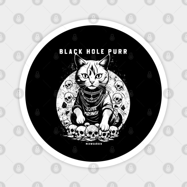 BLACK HOLE PURR Magnet by artslaves